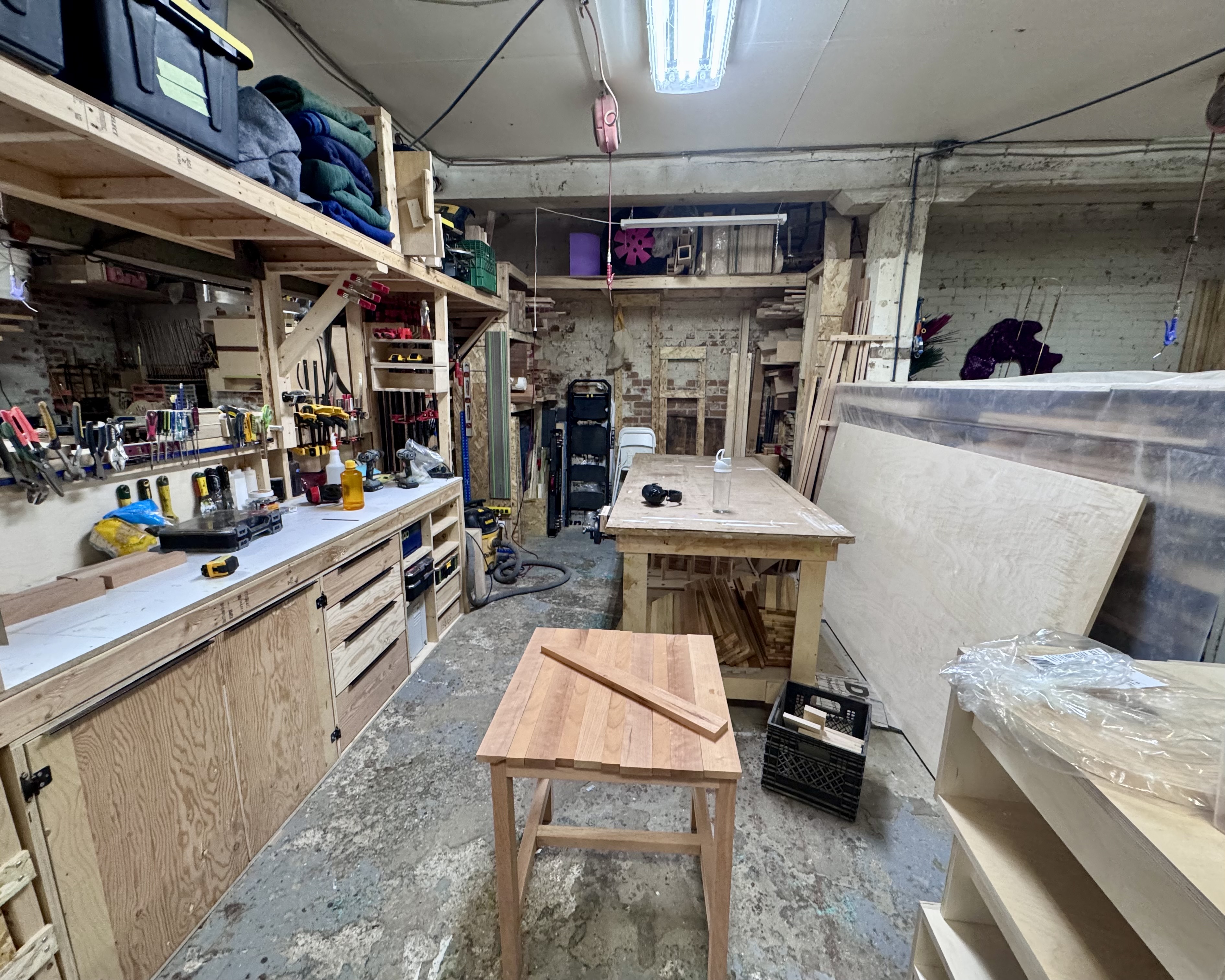 Établi dans l'atelier